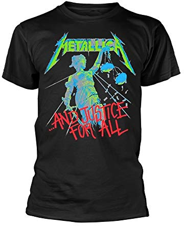 Metallica And Justice For All Official Mens Black T Shirt