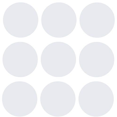 kleb-Drauf / 9 Punkte/Weiß - matt/Wandtattoo Wandaufkleber Wandsticker Aufkleber Sticker/Wohnzimmer Schlafzimmer Kinderzimmer Küche Bad/Deko Wände Glas Fenster Tür Fliese