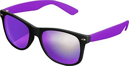 MSTRDS Likoma Mirror Unisex Sonnenbrille Für Damen und Herren mit verspiegelten Gläsern, black/purple/purple