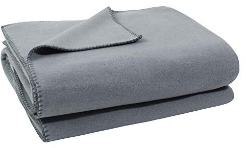 Zoeppritz Decke in der Farbe: Grau, aus 65% Polyester, 35% Viscose hergestellt, Größe: 160x200 cm, 103291-935-160x200