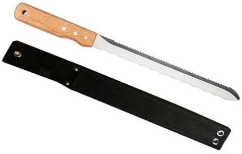 Isolation planches Scie, couteau en acier inoxydable avec poignée en bois 280 mm de long Lame dentelée (R1212)