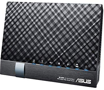 ASUS DSL-AC56U AC1200 Wireless Dual-Band VDSL/ADSL 2 + Gigabit Modem Router, 2 USB ports for 3G/4G Support, Media/FTP server for Phone Line Connections (BT Infinity, YouView, TalkTalk, EE and Plusnet Fibre)