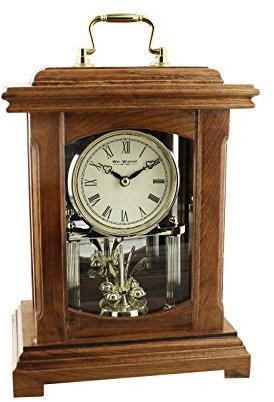 Classic Wooden Anniversary Lantern Style Clock with handle