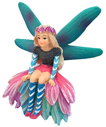 GlitZGlam Katrina die Gartenfee – Eine Miniaturfeenstatue für Ihren Feengarten und Miniautrfiguren