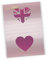 CraftStar Heart Union Jack Stencil - Reuseable Mini Union Jack Heart Stencil