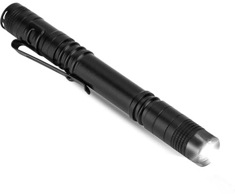 Duokon Mini LED Taschenlampe, Wasserdicht Taschenlampe Stift Licht, Handheld Klein Taschenlampe, für Outdoor-Aktivitäte, Inspektion, Arbeit, Reparatur, Geschenk, 2*AAA-Batterien (Nicht Enthalten)