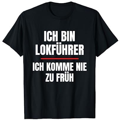 Lustiges Lokführer Geschenk Lokomotive Bahn Zug Lokführer T-Shirt
