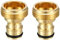 Tesmotor 3/4 pollici filettatura maschio ottone connettore rapido, rame 3/4 BSP maschio connettore per tubo da 1/2 e pistole a spruzzo da giardino