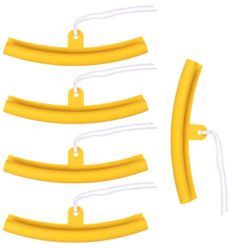 Bohaner 5 Pack 20cm Motorrad Schutz Kunststoff Reifen Felge Protector Soft Alloy Rad entfernen Rand Schutz Tools (Gelb)