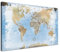 LANA KK - Premium Pinnwand Europakarte - Ice - Deutsch - in 120 x 860 cm, stabile Rückwand zum Pinnen inkl. Starterkit - Leinwand-Kunstdruck Wandbild Landkarte XXL