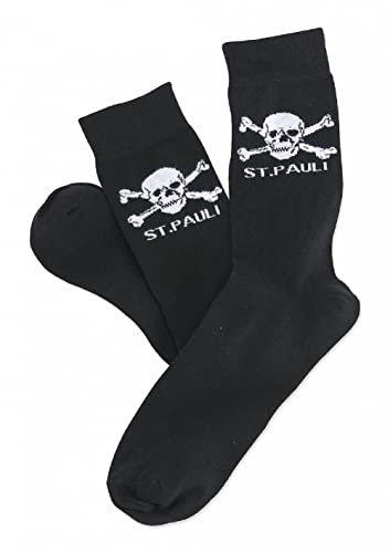 FC St. Pauli Totenkopf Socks Socken (35-38, schwarz)