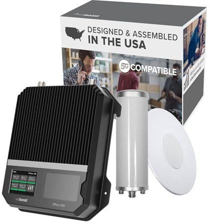 weBoost for Business Office 200 (50 Ohm) Cell Phone Signal Booster | 5G/4G LTE | 72 dB | DIY | All U.S Carriers - Verizon, AT&T, T-Mobile & more | Up to 12,000 sq ft | FCC Approved | 472047