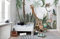 SELIE Papier Peint Jungle Girafe Animal De La Jungle Papier Peint Panoramique Moderne Décoration Murale 300 x 250cm(LXH)