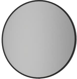 BERNSTEIN® LED Badezimmerspiegel 8232 2.0 rund mit Leichtmetallrahmen in Schwarz Wandmontage, Warm-/Kaltlichteinstellung Wandspiegel mit Licht LED-Badspiegel Bad, Spiegel mit Aluminiumrahmen Ø 60cm