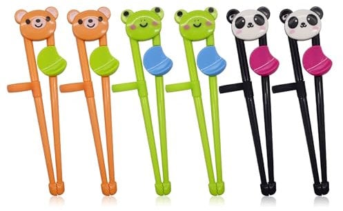 Palillos de Entrenamiento para Niños, Xiuyer 6 Pares de Palillos de Entrenamiento para Principiantes para Niños Bebé Principiante Adulto, Palillos de Entrenamiento para Niños