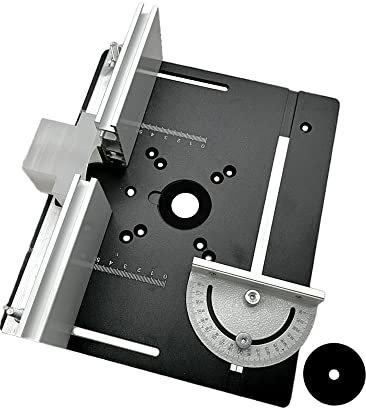 SHUIYUE Set di 3 Router Tavolo Inserto Piastra in Lega di Alluminio Legno Fresatura Bordo di Vibrazione Rifilatura Macchina per Incisione Strumento Ausiliario Panche per la Lavorazione del Legno