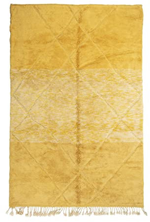 Marokkanische Beni Mrirt Berber Teppich Orient Teppich - 100% handgewebte natürlich Tribal Wolle Teppich - Diamant Formen - 316 x 208
