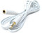 DRUT 2m 3.5mm to 3.5mm Stereo Audio Extension Cable Lead Male to Female Gold Connectors 6.5ft White