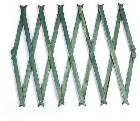 MY GARDEN Trellis Expandable Wooden Garden Trellis Durable Brass Pinned, Water-Treated Fir Wood Trellis for Climbing Plants Expands Up to 6Ft Ideal for Plants, Flowers, and Vegetables (180 X 45CM)