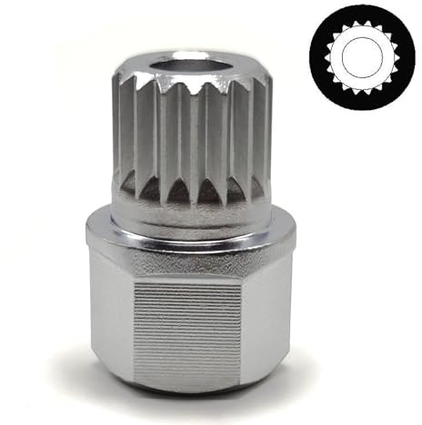 JEUCLEL 33/17PT Wheel Locking Nut Key Compatible with BMW, Wheel Lock Nut Scoket Adapter, Wheel Anti-Theft Lug Nut Removal Tool, Anti-Theft Screw Remover