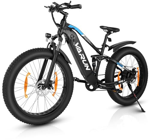 VARUN E Bike 26 X 4 Fat Tire Elektrofahrrad 250W 48V 16AH Batterie Strand Berg Schnee E-Bike