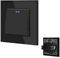 BSEED Interrupteur Mural avec voyant LED,Interrupteur encastrable avec des Griffes,10A 1 Gang 1 Voie Interrupteur à bascule avec panneau en verre,interrupteur mural pour salon,bureau,cuisine-Noir