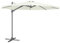 Dellonda Ø3m Garden/Patio Cantilever Parasol/Umbrella with Crank Handle, 360° Rotation, Tilt and Cover, Cream - DG268