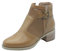 Nero Giardini E409710D Cuoio Tronchetti con Tacco Basso Donna Pelle Traforata Lampo (Taglia 36)