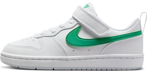 Nike Court Borough Recraft (Ps) Low Top Schuhe, White/Stadium Green-Football Grey, 30 EU