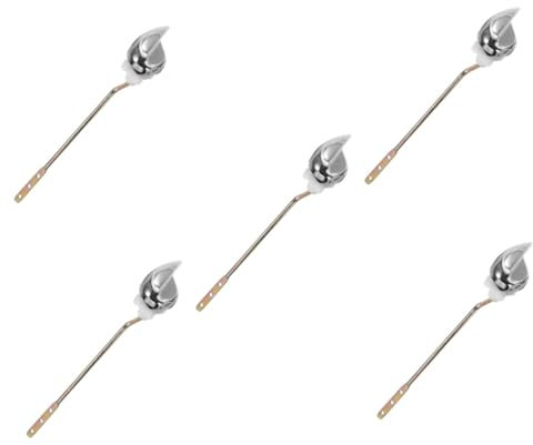 Hemobllo 5pcs Toilet Flush Lever Replacement Handle High Strength Ergonomic Grip for Home Commercial