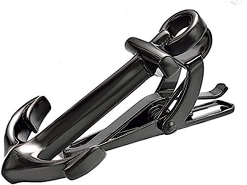 DYCJLL Krawattenstange Krawattenklammer, Anker, modisch, for Herren, kurz, Schwarz, Gold, Bankett, Party, geeignet for Tragen