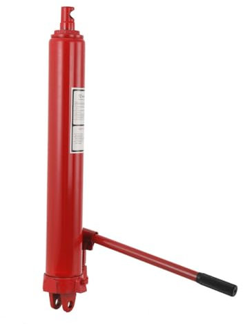 Lfhelper 12t Druck-Hydraulikzylinder Ersatzteil Werkstattkran Wagenheber Getriebeheber mit langem Kolben Geeignet für Motorkran Mindesthöhe 660 mm, Maximale Höhe 1160 mm Rot