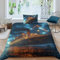 Eminyntia Titanic bei Nacht 3D Gedruckt Bettwäsche Sets 2 Teilig Ettbezüge Mit Kissenbezügen Soft Microfaser Luxus Modern Mit Reißverschluss Für Erwachsene Und Kinder Single（135x200cm）
