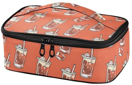 Iced Cola Dinks Kleine Lunchtasche, Mini Isolierte Lunchbox für Männer Frauen, Wiederverwendbare Thermo-Lunchboxen mit Griff für Büroarbeit, Picknick