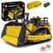 Mould King 15084 Technik Bulldozer Bausteine, App-gesteuerter Raupenbagger, MOC Schwerlastkran Technologie Bauwagen Fahrzeug Klemmbausteine Bausatz (1508 Teile)