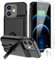 BOPPS Battery Case for iPhone 12/12 Pro with Invisible Stand,【2025 New】 Powerful 7000mAh Portable Rechargeable Strong Protective Extended Charger Cover for iPhone 12,iPhone 12 Pro Charging Case-Black