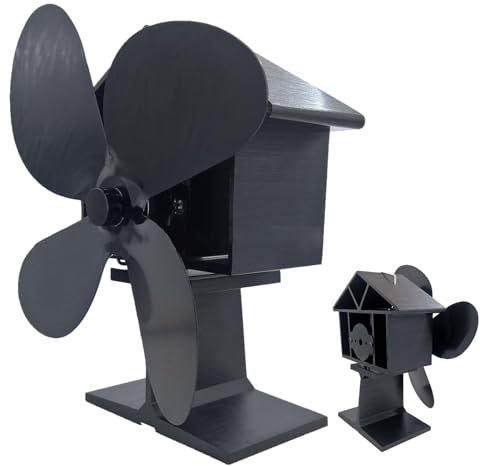 Ventilador de estufa de leña, ventilador de estufa de leña,Ventilador de aire caliente de circulación silenciosa - Ventilador de chimenea de leña No eléctrico, ventilador térmico silencioso y