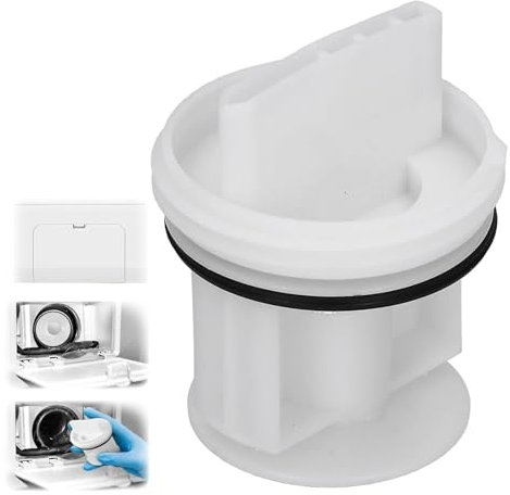 Tkxjry Tappo filtrante per Pompa di Scarico Lavatrice,Filtro lanugine per Lavatrice,Filtro per Pompa di Scarico,Filtro lanugine,Lavatrice Pompascarico Filtro,Filtro di Ricambio Adatto per Lavatrice