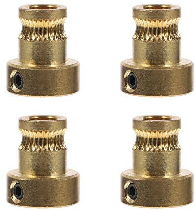 CHILDWEET 3D-Drucker-Extruder-Radsatz 4-teilig Messing-Vorschubräder einfache Installation verbesserte Leistung