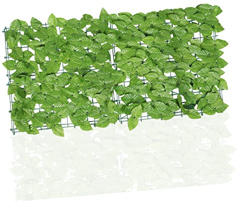 CAXUSD Künstliche Grüne Pflanzenwand Simulierte Blattdekoration Garten Balkon Zaun Umweltfreundlich Dichtes Material