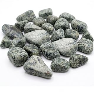 V-PREMIUM SOLUTION - Grüner und schwarzer Kieselstein 2-4 cm - Dekorativer Stein für den Garten - Dekorativer Kieselstein – Naturstein für Garten & Aquarium