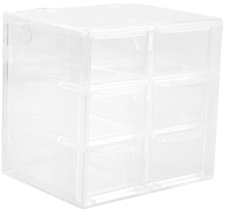 Beavorty 5pcs Cosmetic Display Cases Storage Boxes Compartment Drawer Organizer