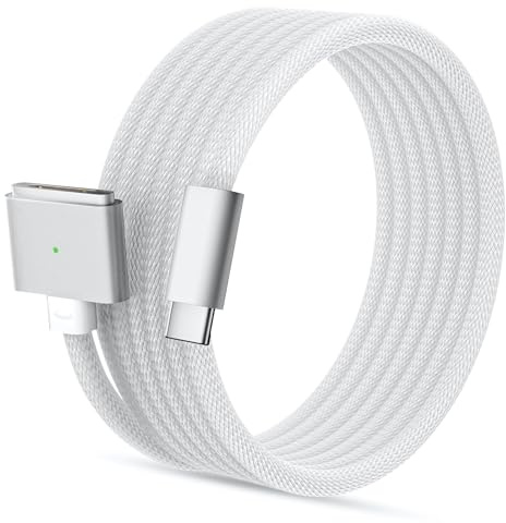 AVNSCNK USB-C auf Mag-Safe3 Ladekabel, 140W PD-Schnellladekabel, 2 m, kompatibel mit MacBook Pro M4 2024 / M3 2023 (14/16), MacBook Air M2 (13/15)(Weiß)