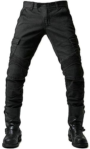 Générique Pantalon Cargo Homme Baggy Moto L'automne Pantalons Stylisé Pants Anti Coupure Tactique Vetement Homme L'été Chef 2#Noir L