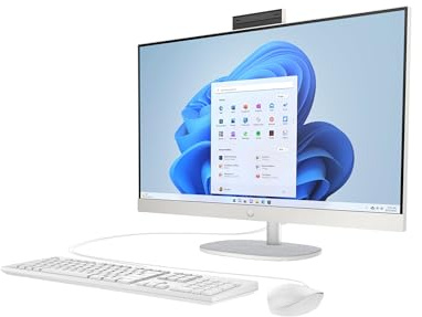 HP 27-cr0475ng - All-in-One (Komplettl?sung) - Core i7 1355U - RAM 16 GB - SSD 1 TB - NVMe - Intel Iris Xe Grafikkarte - Wi-Fi 6, Bluetooth 5.3, 1GbE - WLAN: 802.11a/b/g/n/ac/ax, Bluetooth 5.3 - Win