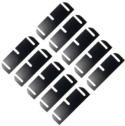 Whimsigulp 10Pcs Door Hinge Shims, Adjustable Spacer for Door Gaps, 0.050in/0.13cm Thickness, 3.5in/8.85cm Size, Trimmable to 0.035in, Prevents Air Leakage