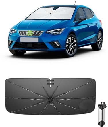 Ruiya Upgrade 2026 Hitzeschutz Windschutzscheiben Sonnenschutz Kompatibel mit Seat Ibiza Arona 2018-2026, Frontscheiben-Schirm Frontscheibenabdeckung mit UV-Schutz Sonnenblende