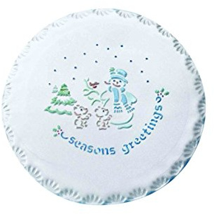 PME YT402 Weihnachtsgrüße-Schablone, Durchmesser 203 mm, Kunststoff, White, cm, 15 x 1 x 15 cm, 1 Einheiten