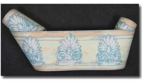 Bordüre klassisch Barock türkis blau orange grün