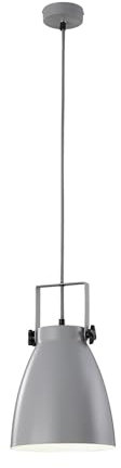 Loft Hängelampe Industrie Titan Grau Pendelleuchte Ø 21cm Pendellampe Industrie